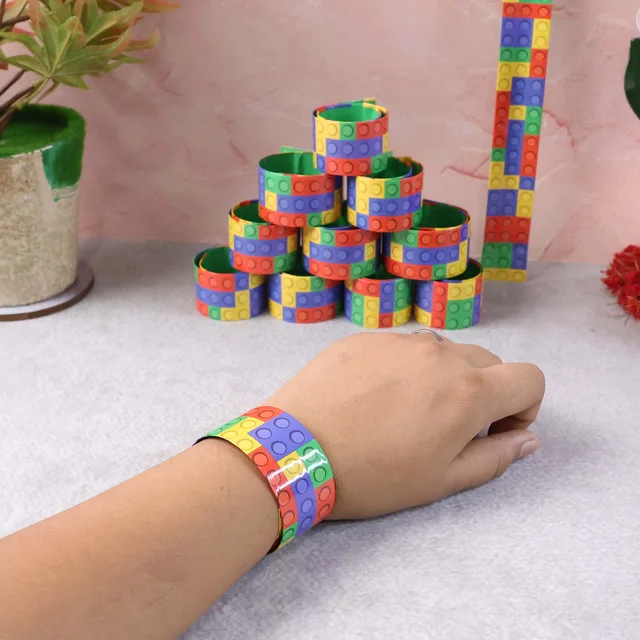 Snap Slap Bracelet Set – Vibrant 12-Piece Kids Toy Collection