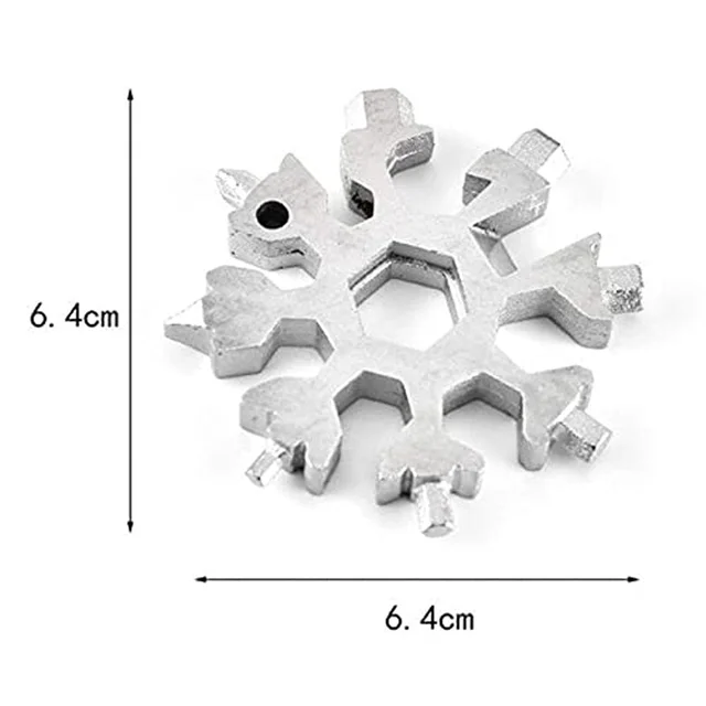 Snowflake Multi-Tool – 18-in-1 Stainless Steel Portable | BoltForce
