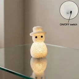 Snowman LED Night Lamp – Decorative Soft Ambient Glow