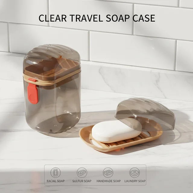 Soap Box with Ventilated Drain Tray – Keeps Soap Dry & Fresh