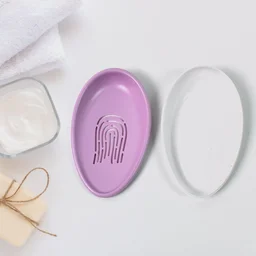 Soap Dish with Drain – Double-Layer Self-Draining | VelvetBubbles