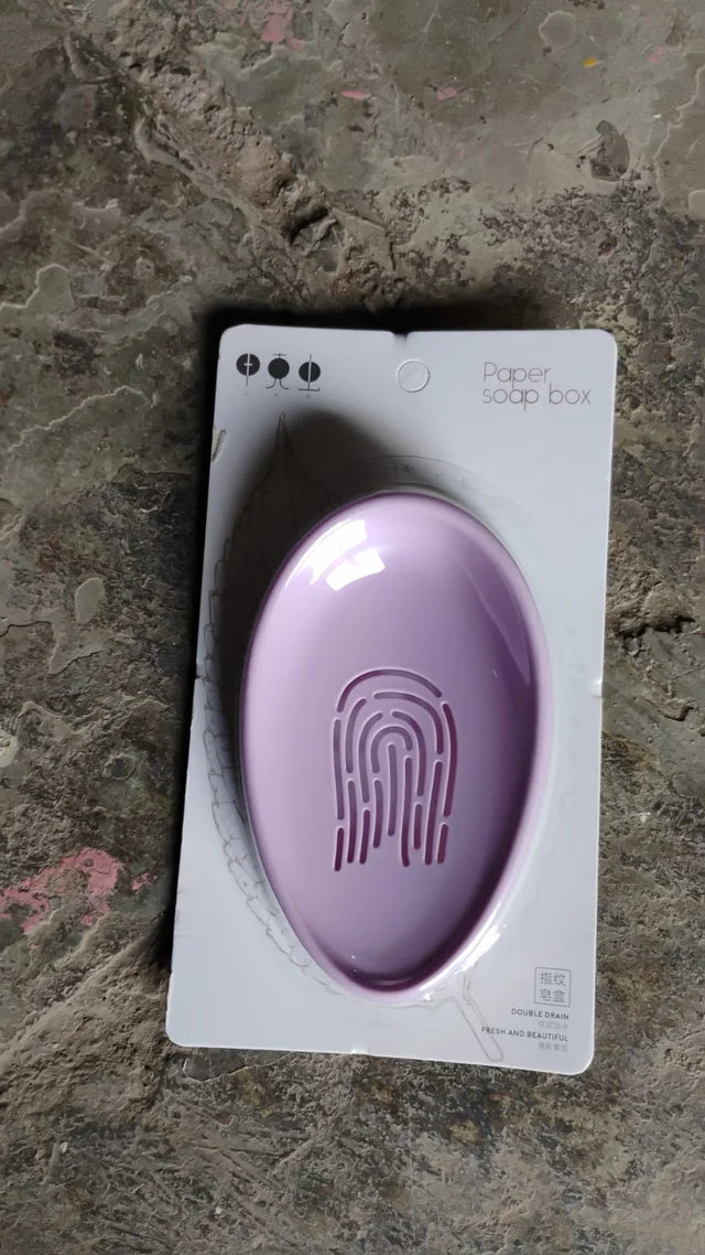 Soap Dish with Drain – Double-Layer Self-Draining | VelvetBubbles