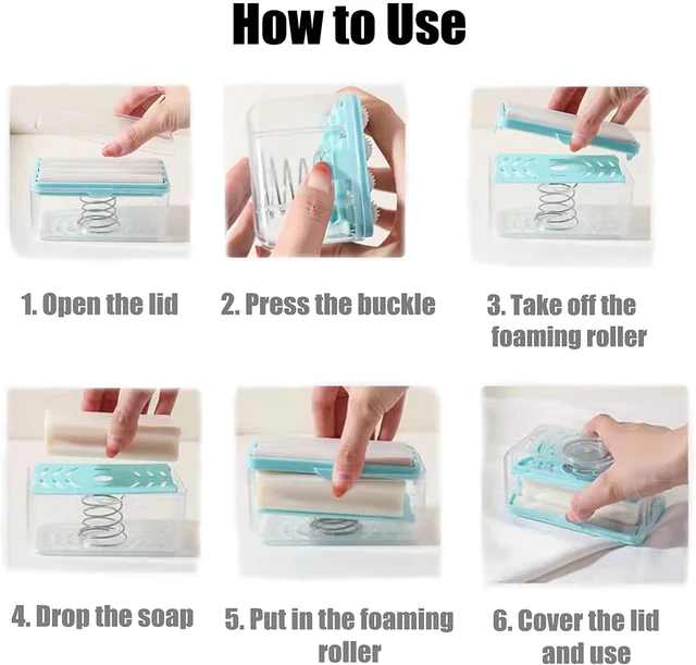 Soap Roller and Dispenser – Portable 2-in-1 Kitchen & Bath Accessory