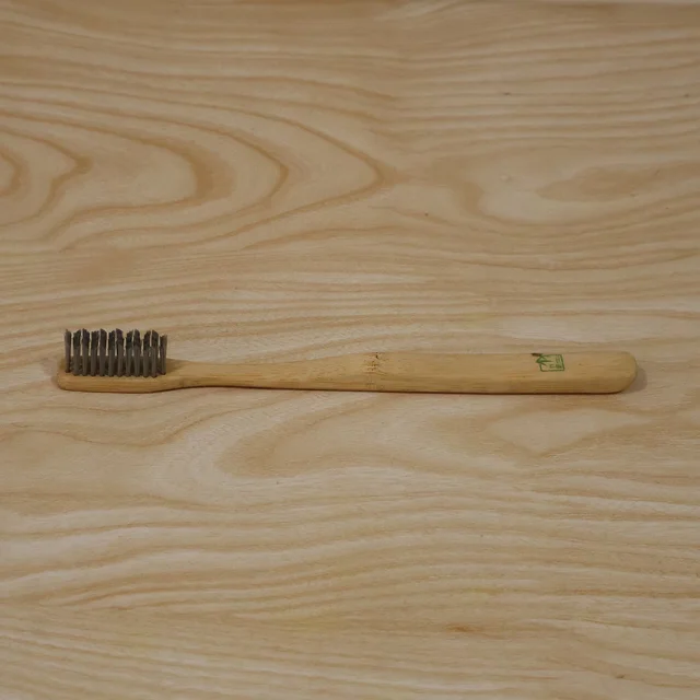 Soft Bamboo Toothbrush, Biodegradable Wooden Toothbrush with Soft Bristles (1 Pc)