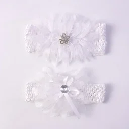 Soft Elastic Baby Hair Headband – Stylish Floral Lace Design