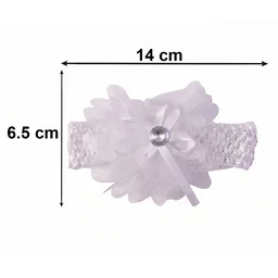 Soft Elastic Baby Hair Headband – Stylish Floral Lace Design