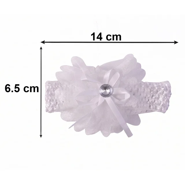 Soft Elastic Baby Hair Headband – Stylish Floral Lace Design