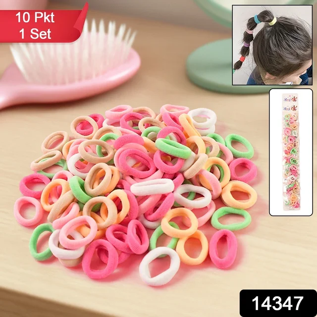 Soft Elastic Hair Bands for Kids – 100-Pack Colorful No-Metal Hair Ties