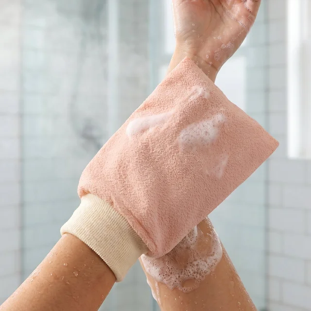 Soft Exfoliating Bath Scrub Glove – Gentle Skin Renewal Tool