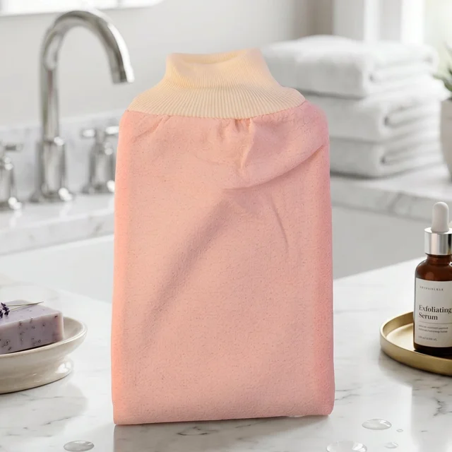 Soft Exfoliating Bath Scrub Glove – Gentle Skin Renewal Tool