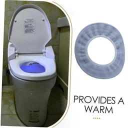 Soft Fabric Elastic Toilet Seat Cover – Washable & Comfortable Fit