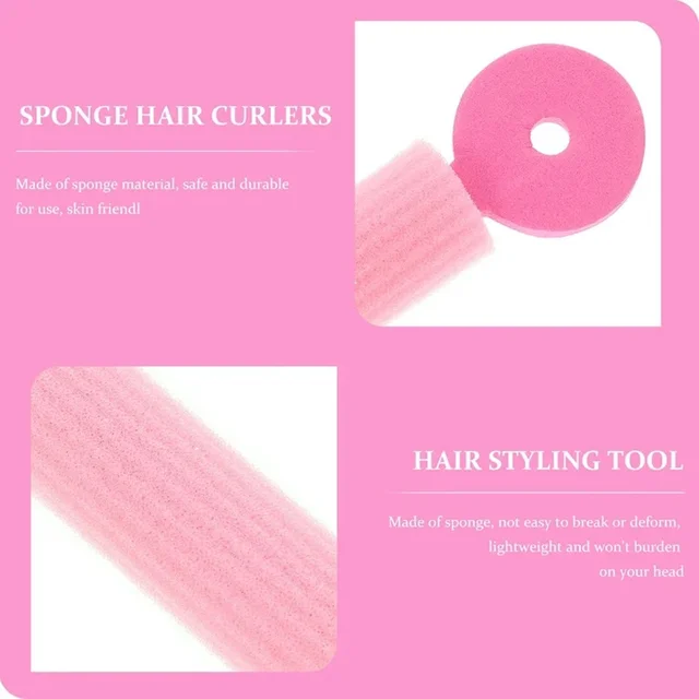 Soft Foam Hair Curling Rollers – Heatless Natural Curls (3 Pc)