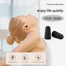 Soft Noise Reduction Ear Plugs – Comfortable & Reusable Pair