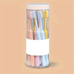 Soft Plastic Toothbrush Set – 20 Pcs with Travel Box | BrushedUp