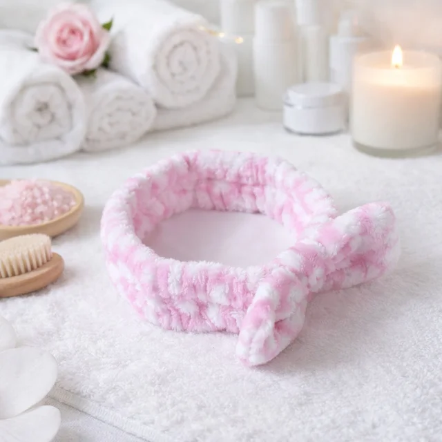 Soft Plush Spa Headband – Comfortable Stretchable Hair Band