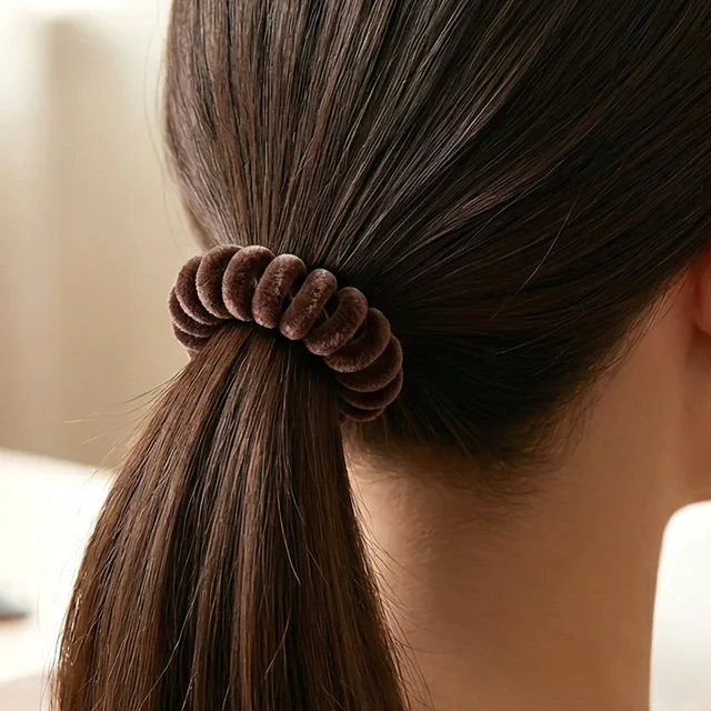 Soft Stretchable Telephone Wire Hair Band – No Crease & Secure Fit