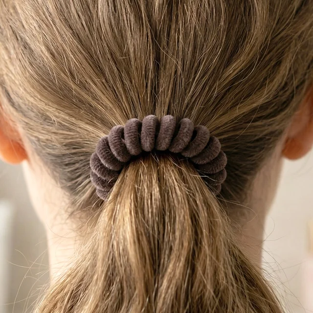 Soft Stretchable Telephone Wire Hair Band – No Crease & Secure Fit