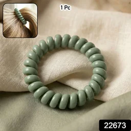 Soft Stretchable Telephone Wire Hair Bands – No Crease & Waterproof