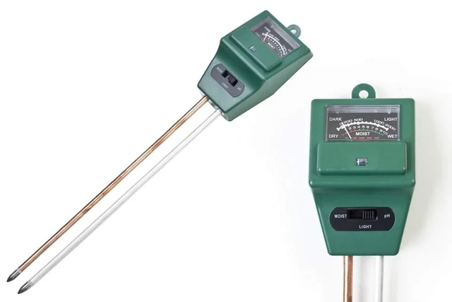 Soil pH Meter – 3-in-1 Moisture & Light Tester | Grow Garden Tools
