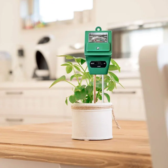 Soil pH Meter – 3-in-1 Moisture & Light Tester | Grow Garden Tools