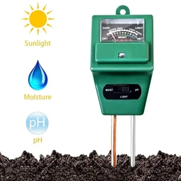 Soil pH Meter – 3-in-1 Moisture & Light Tester | Grow Garden Tools