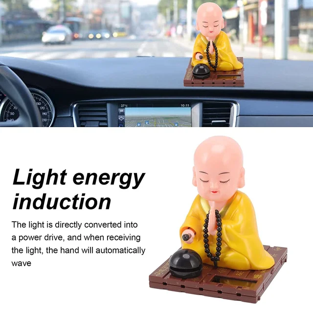 Solar Buddha Statue – Eco-Friendly Movement & Meditation Decor