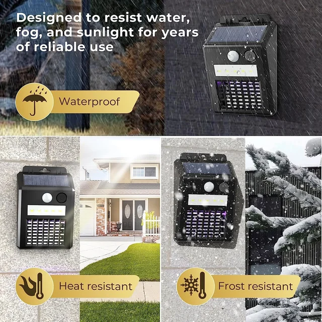 Solar Bug Zapper – 2-in-1 Motion Sensor Light | Garden Vera