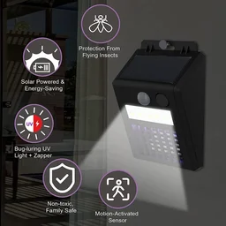 Solar Bug Zapper – 2-in-1 Motion Sensor Light | Garden Vera