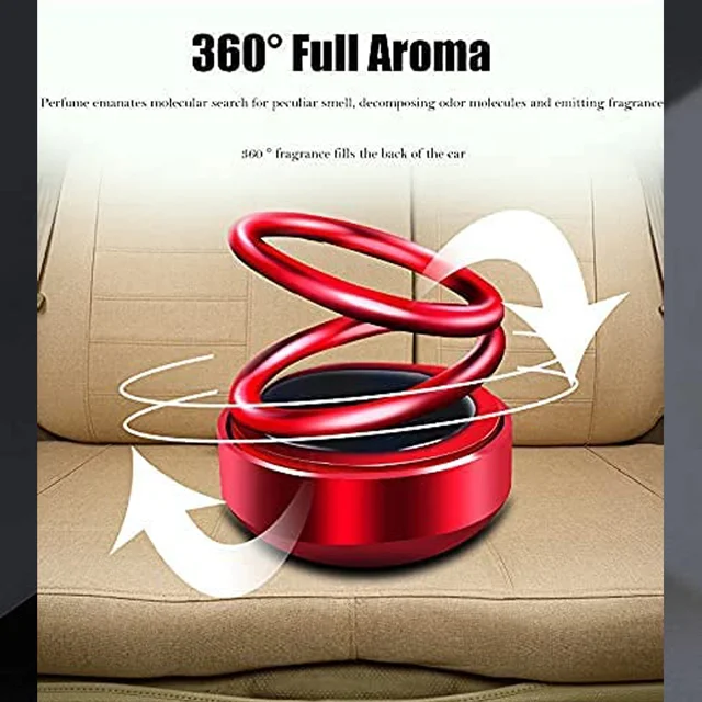 Solar Car Aroma Diffuser – 360° Rotating Fragrance | Velvet Wheels