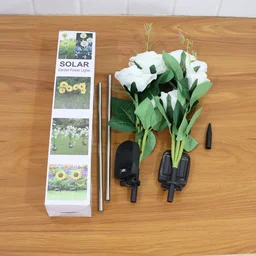 Solar Garden Decorative Flower Lights – Set of 2 LED Roses