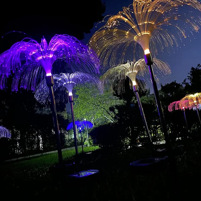 Solar Garden Lights – Waterproof 7-Color Changing Jellyfish Décor