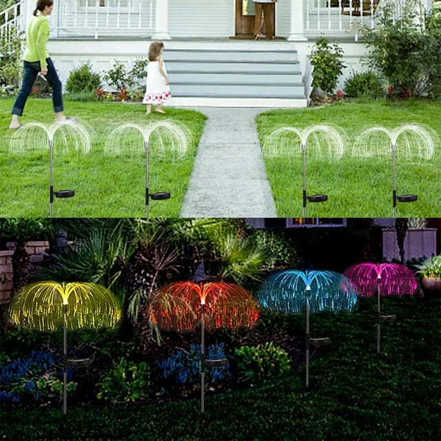 Solar Garden Lights – Waterproof 7-Color Changing Jellyfish Décor