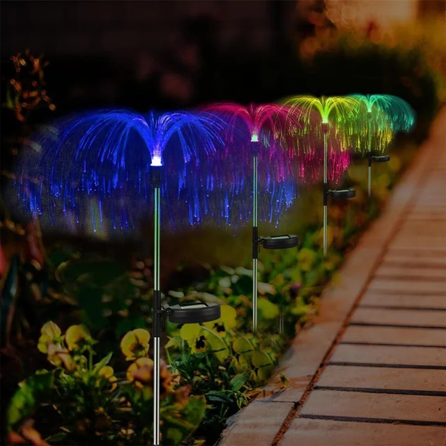 Solar Garden Lights – Waterproof 7-Color Changing Jellyfish Décor