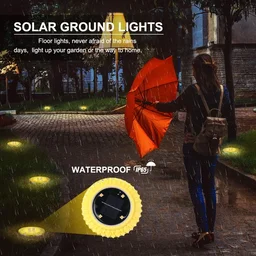 Solar Ground Lights – Waterproof LED Pathway Illumination