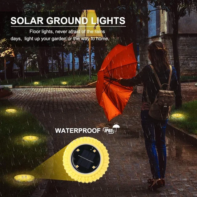 Solar Ground Lights – Waterproof LED Pathway Illumination