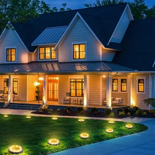 Solar Ground Lights – Waterproof LED Pathway Illumination