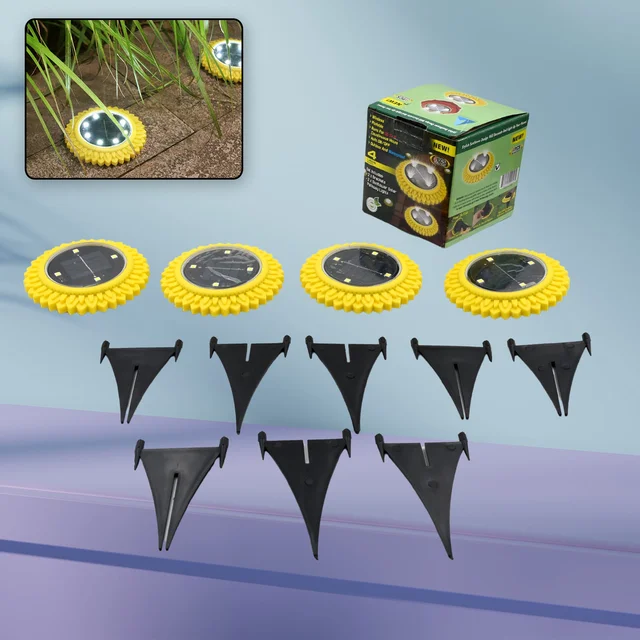 Solar Ground Lights – Waterproof LED Pathway Illumination