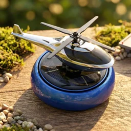 Solar Helicopter Car Air Freshener – Rotates & Freshens Dashboard