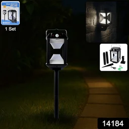 Solar Induction LED Wall Lamp – Motion Sensor Outdoor Light