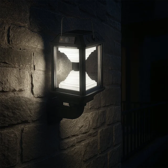 Solar Induction LED Wall Lamp – Motion Sensor Outdoor Light