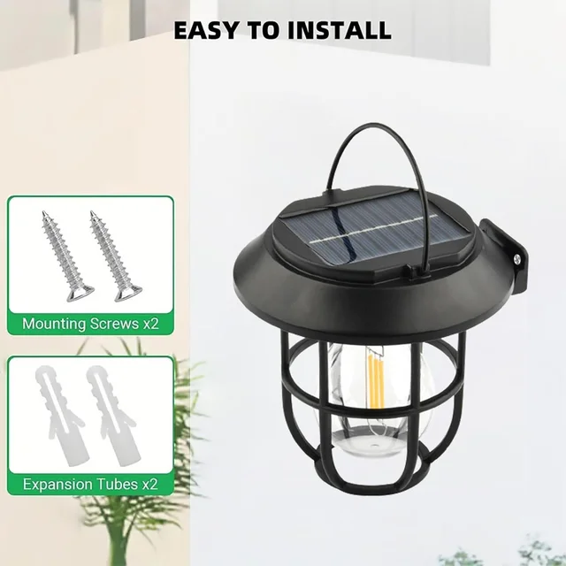 Solar Lantern Wall Lights with Motion Sensor – Energy Efficient & Stylish