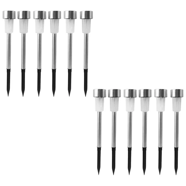 Solar Lawn Lamp Set – Eco-Friendly Stainless Steel Outdoor Lights