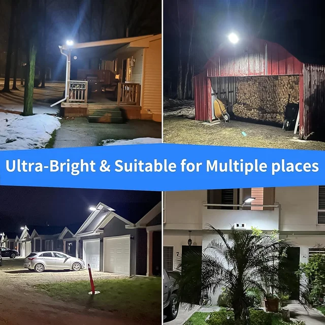 Solar LED Street Light – High-Powered Motion Sensor & Remote Control
