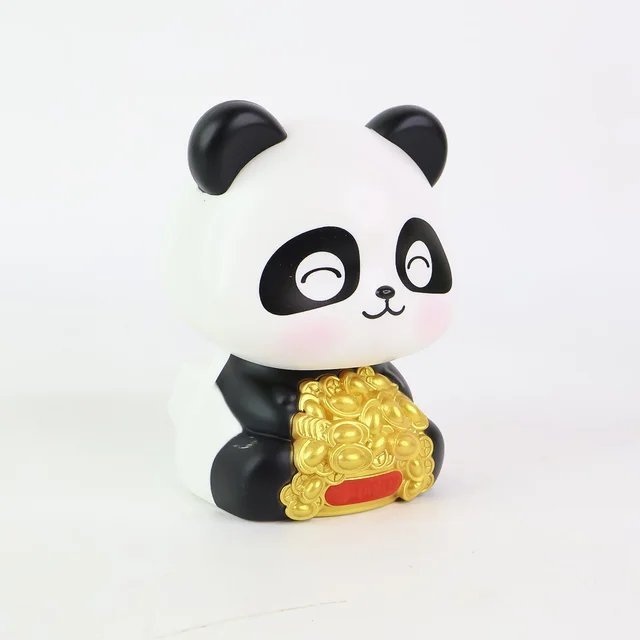 Solar Panda Car Decor – Moving Dashboard Showpiece | Velvet Wheels