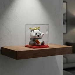 Solar Powered Moving Hand Panda Showpiece – Cute Waving Desk Decor