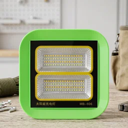 Solar Rechargeable LED Flood Light – Portable Outdoor Illumination
