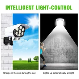 Solar Security Camera Light – Dummy Motion Sensor for Outdoor Safety | AutoSafeo