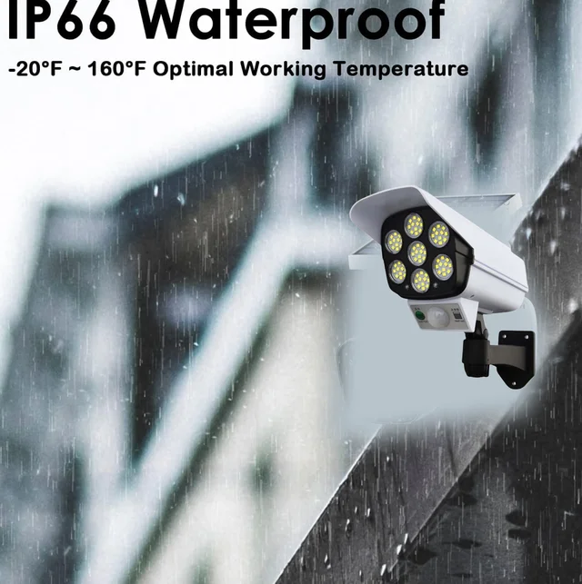 Solar Security Camera Light – Dummy Motion Sensor for Outdoor Safety | AutoSafeo