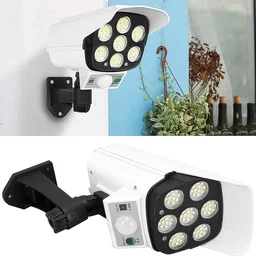 Solar Security Camera Light – Dummy Motion Sensor for Outdoor Safety | AutoSafeo