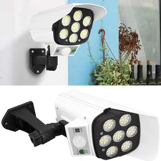 Solar Security Camera Light – Dummy Motion Sensor for Outdoor Safety | AutoSafeo